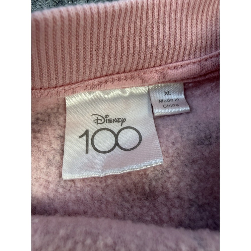 Disney 100 Mickey Mouse All Over Print Pink Crewneck Sweatshirt Women's XL - Picture 6 of 8